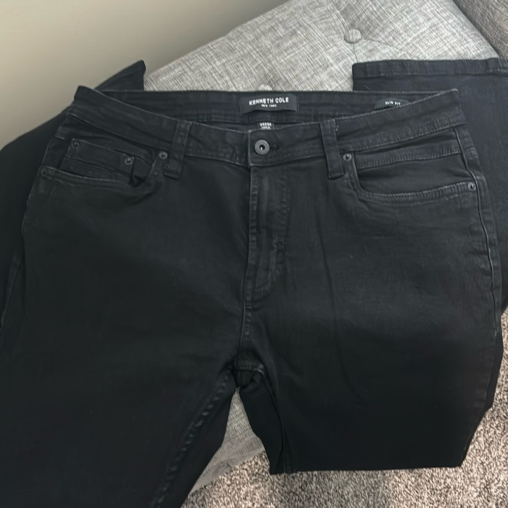 Kenneth Cole 34x32 black jeans